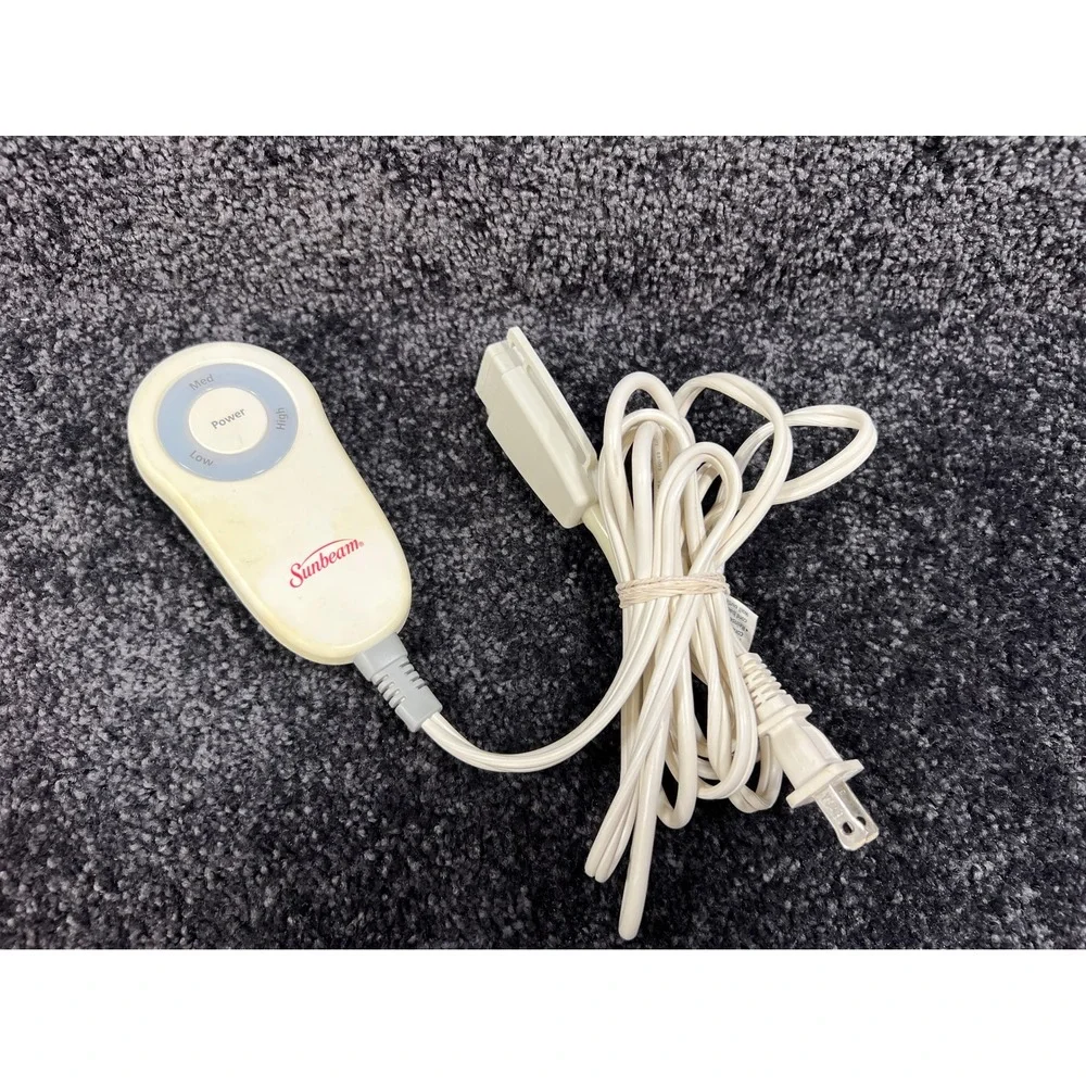 Sunbeam M85P Electric Heating Pad Controller 3 Settings‎ 110-120V 180W
